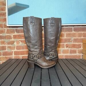 Frye Carmen Tall Harness Heeled Boot